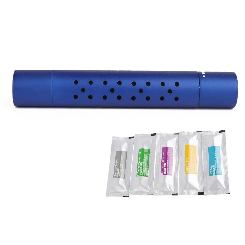 Car Fragrance Stick Replacement 6pcs Metal Rotating Car Aromatherapy Clip with Essential Oil Refill Sticks Compact Size