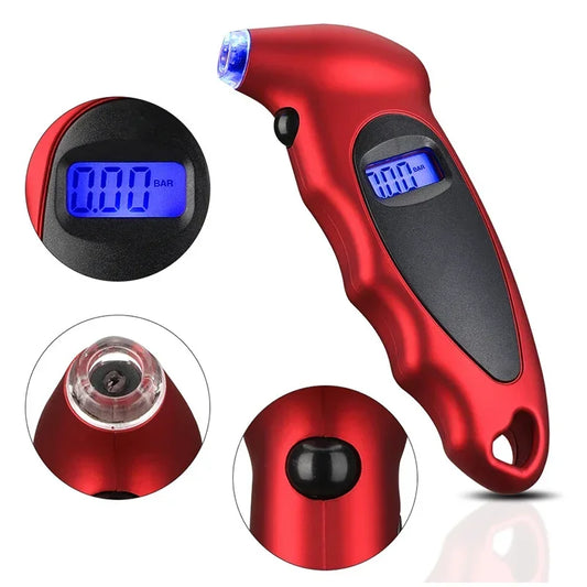 New Tire Pressure Gauge Portable High-precision Digital Tire Pressure Monitoring Car Tyre Air Pressure Gauge Meter LCD Display