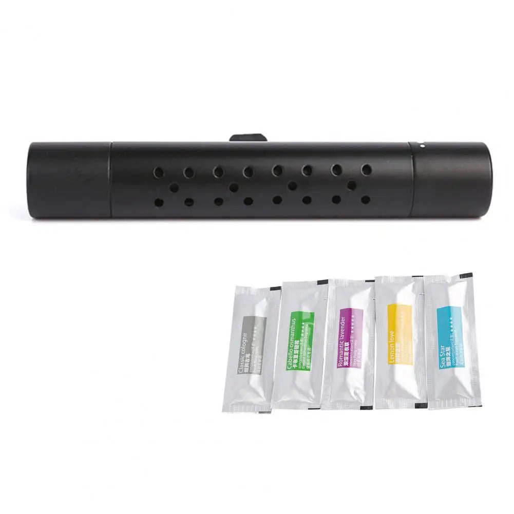 Car Fragrance Stick Replacement 6pcs Metal Rotating Car Aromatherapy Clip with Essential Oil Refill Sticks Compact Size