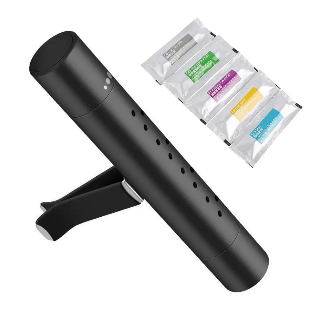 Car Fragrance Stick Replacement 6pcs Metal Rotating Car Aromatherapy Clip with Essential Oil Refill Sticks Compact Size