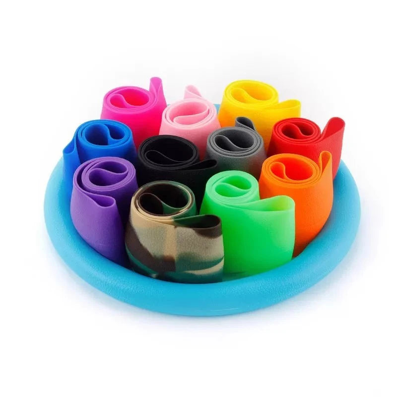 Universal Car Steering Wheel Cover; D-Shaped Non-slip Silicone with Elastic Texture for Decorative Purposes.