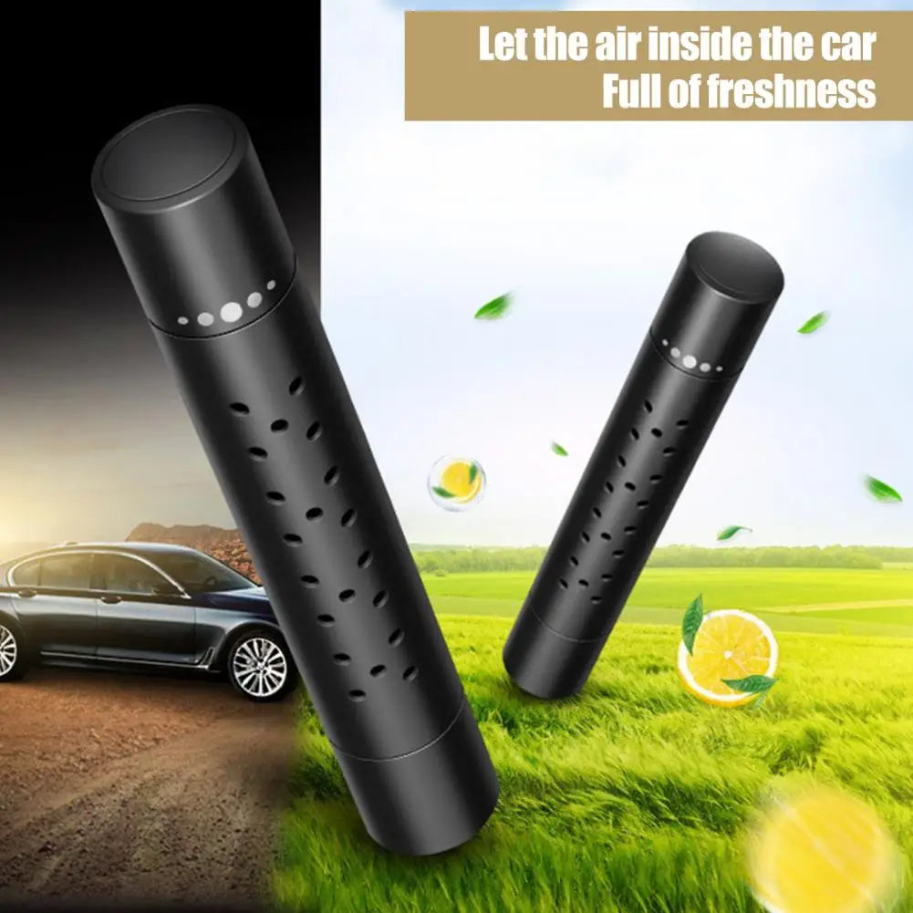 Car Fragrance Stick Replacement 6pcs Metal Rotating Car Aromatherapy Clip with Essential Oil Refill Sticks Compact Size